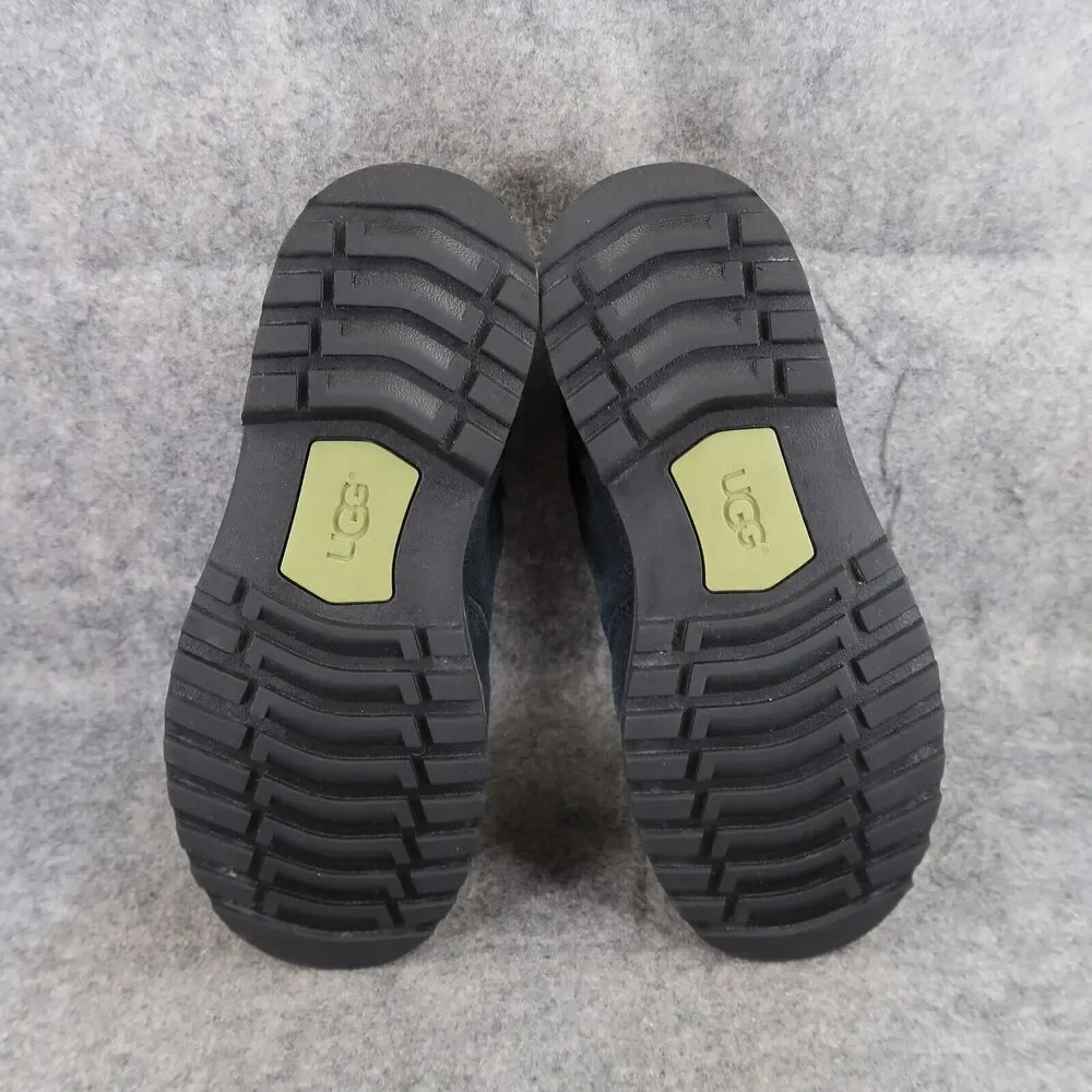 Ugg Shoes Kids 6 Boots Leather Winter Orin Wool Lace Up Black Comfort Casual Mid
